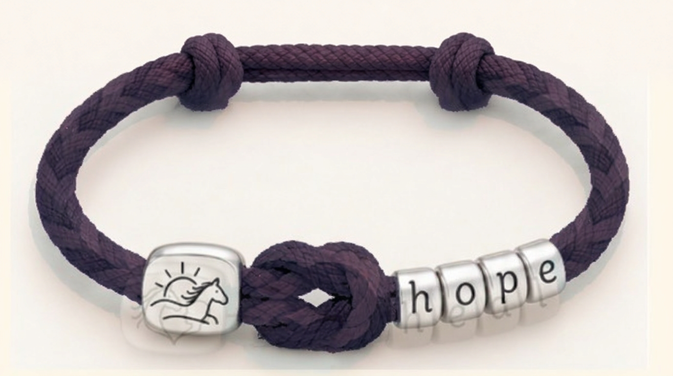 Galuhp Rescue Horses bracelet in Dusk Plum