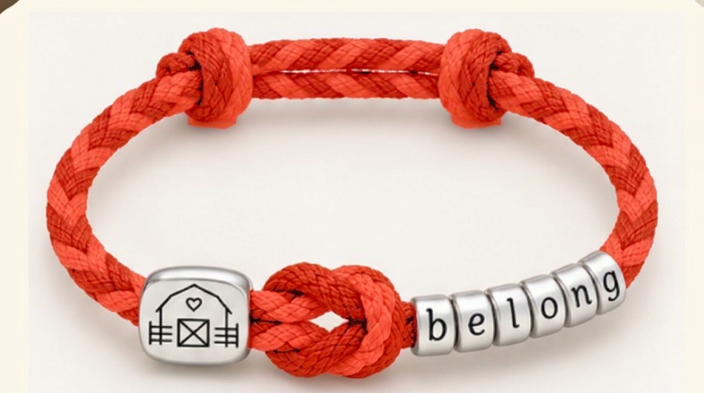 Galuhp Sanctuary Horses bracelet in Ember Coral