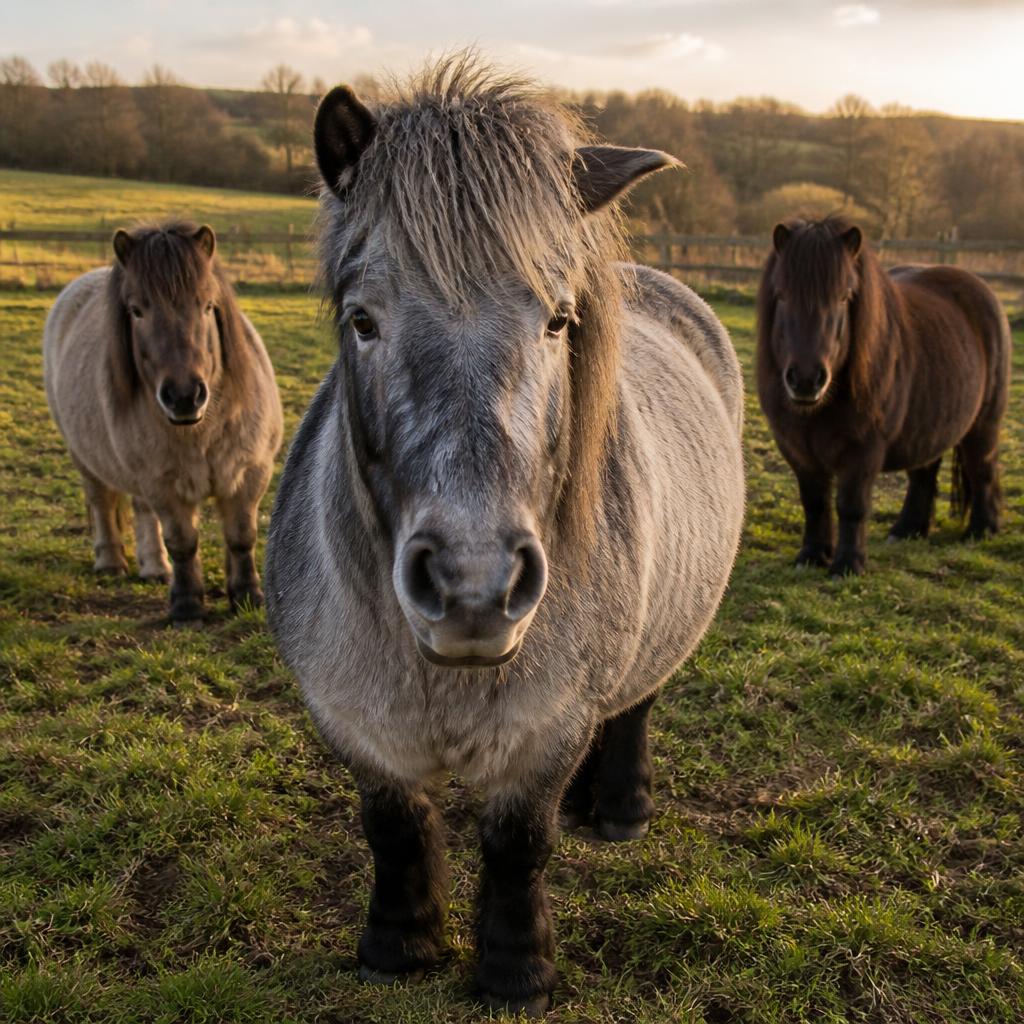 Bramble, 26-year-old gray pony